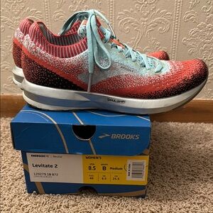 Brooks Levitate 2 Women's Shoes - Red and Blue